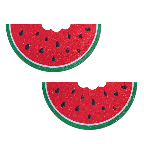 PASTEASE WATERMELON W/ BITE GLITTER VELVET - PASWTMGLV