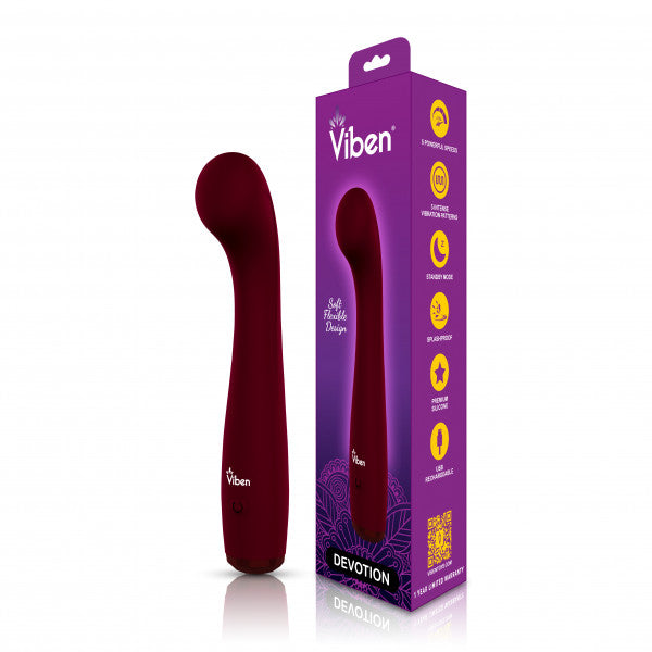 VIBEN DEVOTION RUBY INTENSE G-SPOT VIBE - VB75016