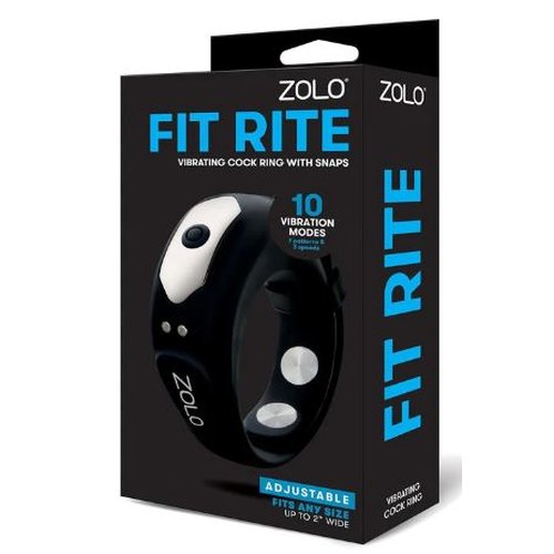ZOLO FIT RITE VIBRATE COCK RING W/ SNAPS - XGZO6071
