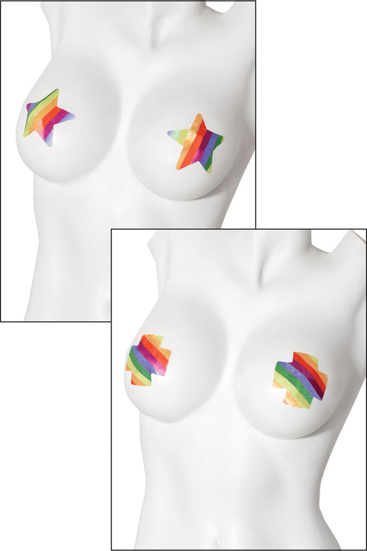 7266 - Rainbow Pasties 2 Pack Assorted OS