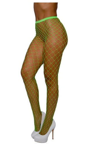 PANTYHOSE FENCE NET NEON LIME OS - DG0010NLM