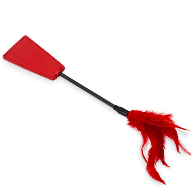 KINK CURIOUS BLACKOUT MASK & FEATHER TICKLER - FRKINK002235