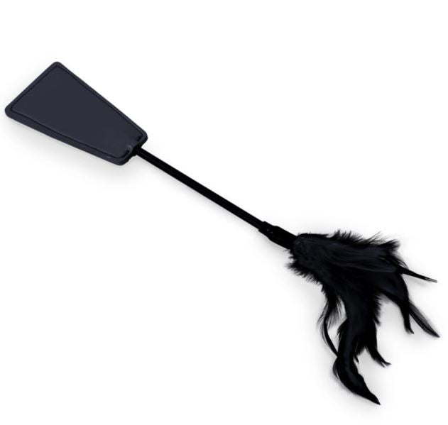 KINK CURIOUS BLACKOUT MASK & TICKLER CROP - FRKINK002242