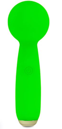 PETITES LIL EXCLAIM MINI WAND VIBRATOR GREEN - FRPET009027