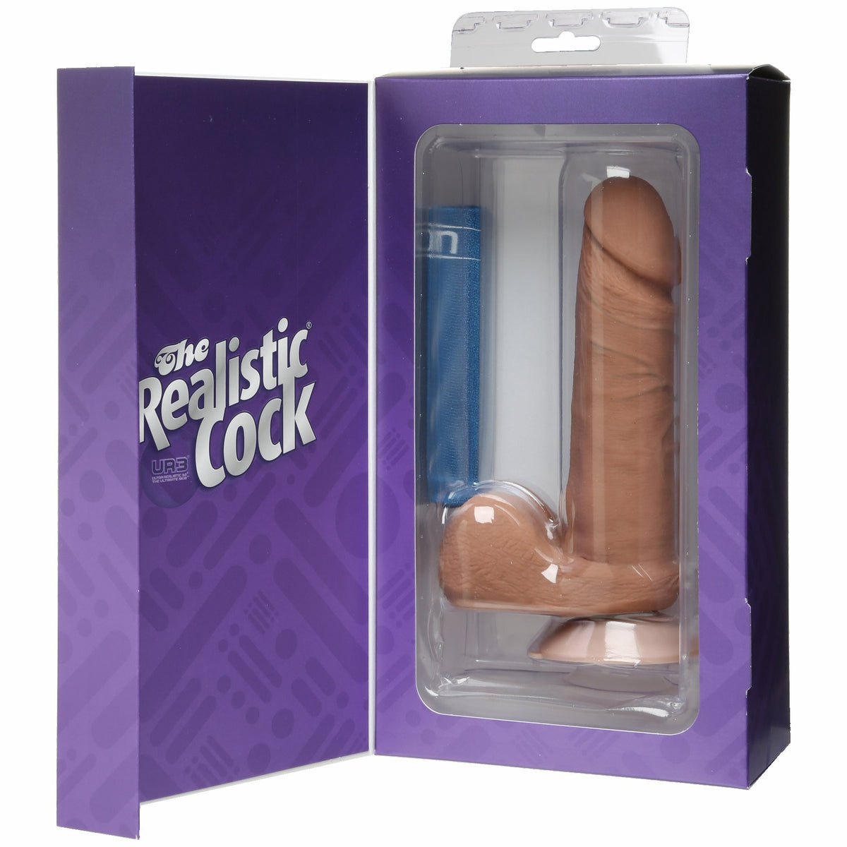 REALISTIC COCK ULTRASKYN BROWN 6IN