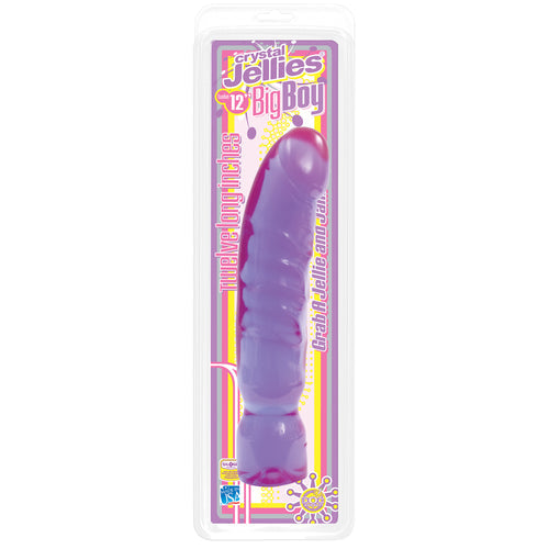 CRYSTAL JELLIES BIG BOY PURPLE DONG 12IN