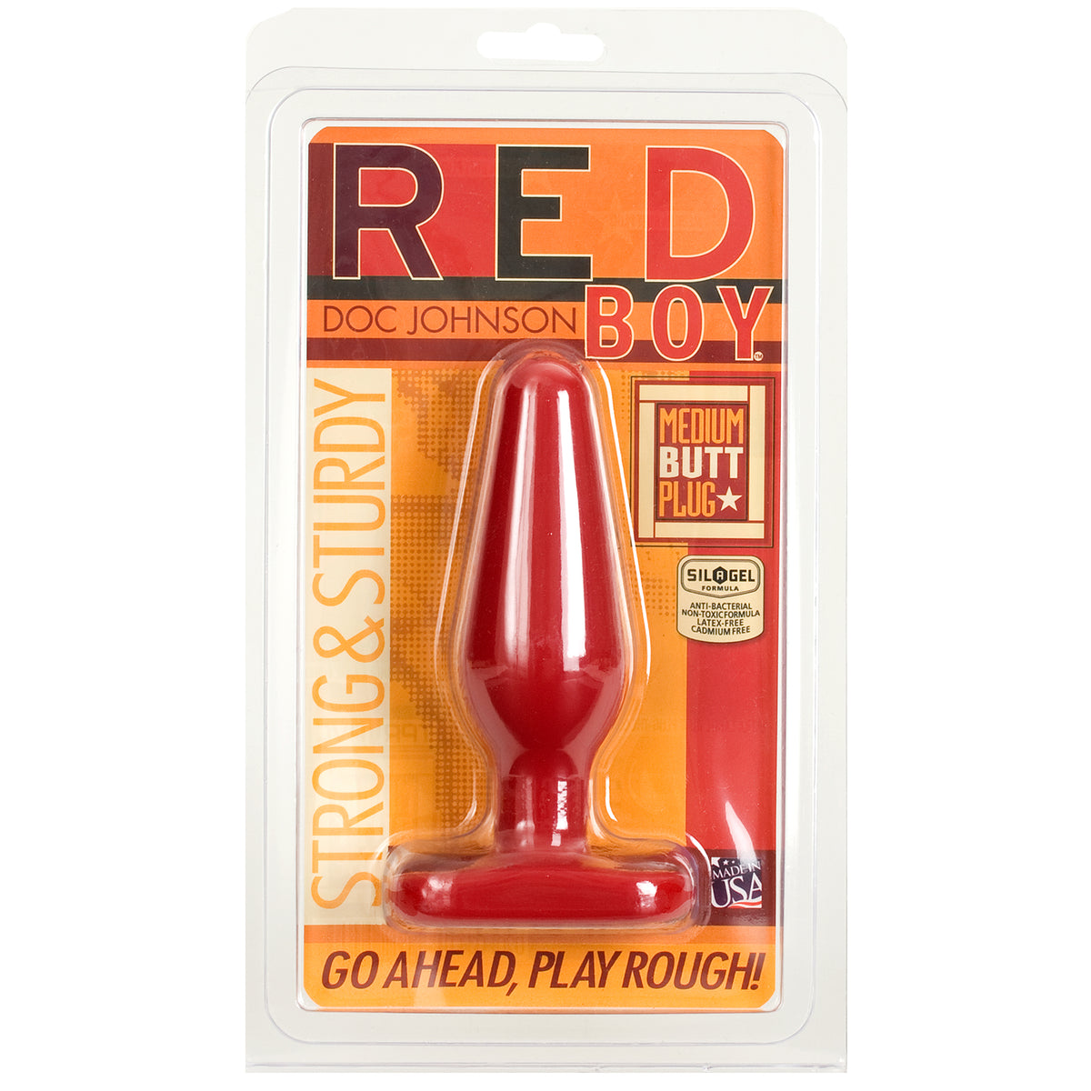 RED BOY MEDIUM BUTT PLUG 5IN - CD