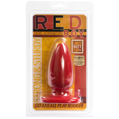 RED BOY LARGE BUTT PLUG 5IN - CD