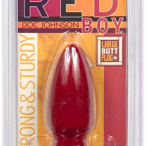 RED BOY LARGE BUTT PLUG 5IN - CD