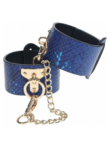 OUCH! FLORENCE COLLECTION HANDCUFFS - BLUE - SHTOU999BLU