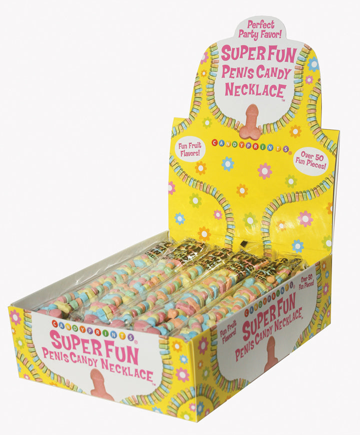 CANDY PENIS NECKLACE DISPLAY 24PC