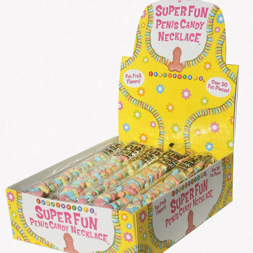 CANDY PENIS NECKLACE DISPLAY 24PC