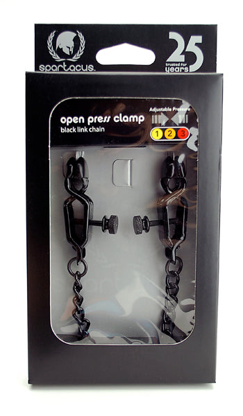 OPEN WIDE BLACKLINE CLAMP W/ LINK CHAIN - SPF07