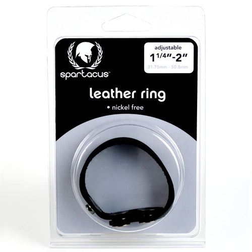 NICKEL FREE LEATHER COCK RING - SPL07C1