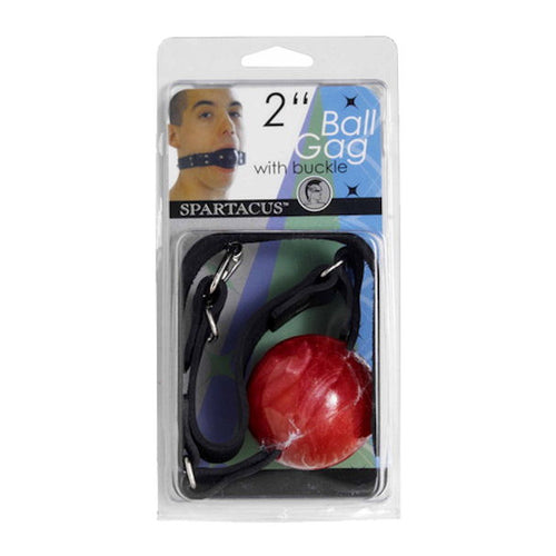2IN RED BALL GAG W/BUCKLE - SPL08N14