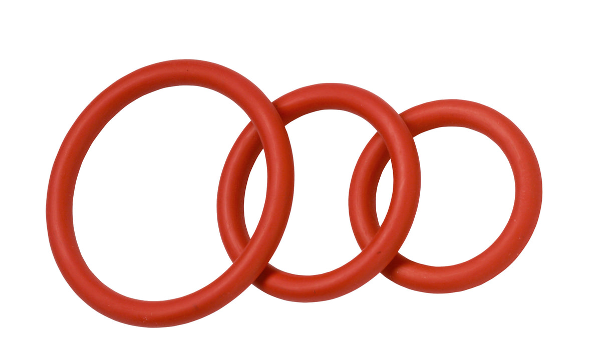 NITRILE COCK RING SET-RED - SPR69