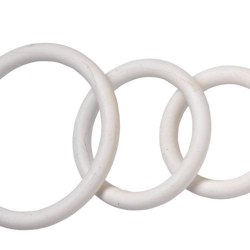 NITRILE COCK RING SET-WHITE - SPR74