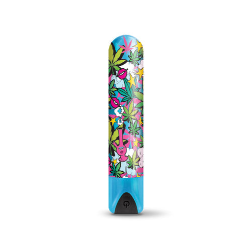 PRINTS CHARMING BUZZED HIGHER POWER RECHARGEABLE BULLET STONER CHICK - GN1000103