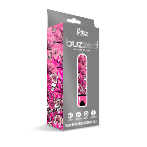 PRINTS CHARMING BUZZED HIGHER POWER RECHARGEABLE BULLET BLAZING BEAUTY - GN1000105