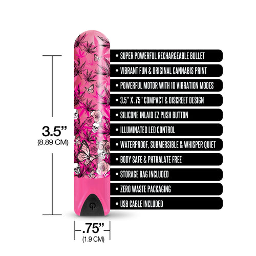 PRINTS CHARMING BUZZED HIGHER POWER RECHARGEABLE BULLET BLAZING BEAUTY - GN1000105