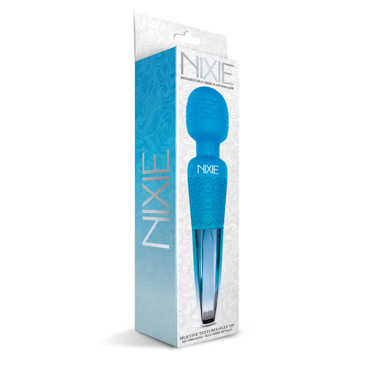 NIXIE WAND MASSAGER BLUE OMBRE METALLIC - GN1000312