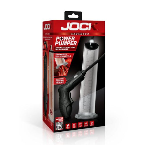 JOCK ADVANCED POWER PUMPER PENIS PUMP W/CYLINDER - CN1014