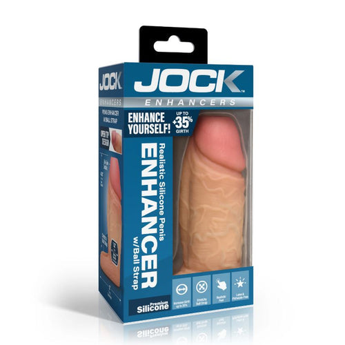 JOCK ENHANCERS PENIS ENHANCER W/ BALL STRAP LIGHT - CN1021LIG