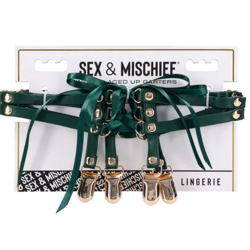 SEX & MISCHIEF INDICA LACED UP GARTERS - SS10224