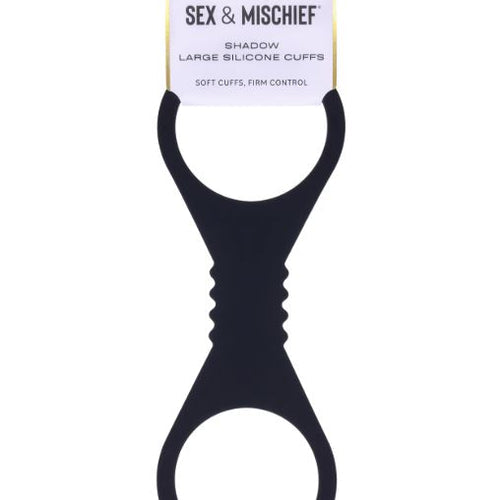 SEX & MISCHIEF SHADOW LARGE SILICONE CUFFS - SS10228