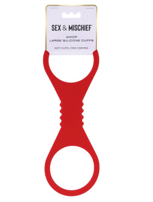 SEX & MISCHIEF AMOR LARGE SILICONE CUFFS - SS10230