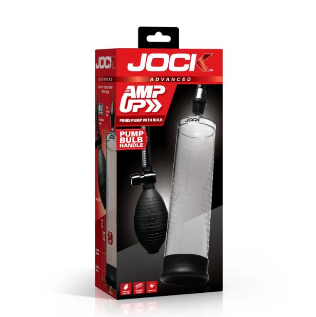 JOCK ADVANCED AMP UP PENIS PUMP W/BULB - CN1030
