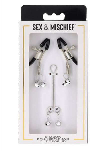 SEX & MISCHIEF SHADOW BELL NIPPLE AND CLIT JEWELRY - SS10305