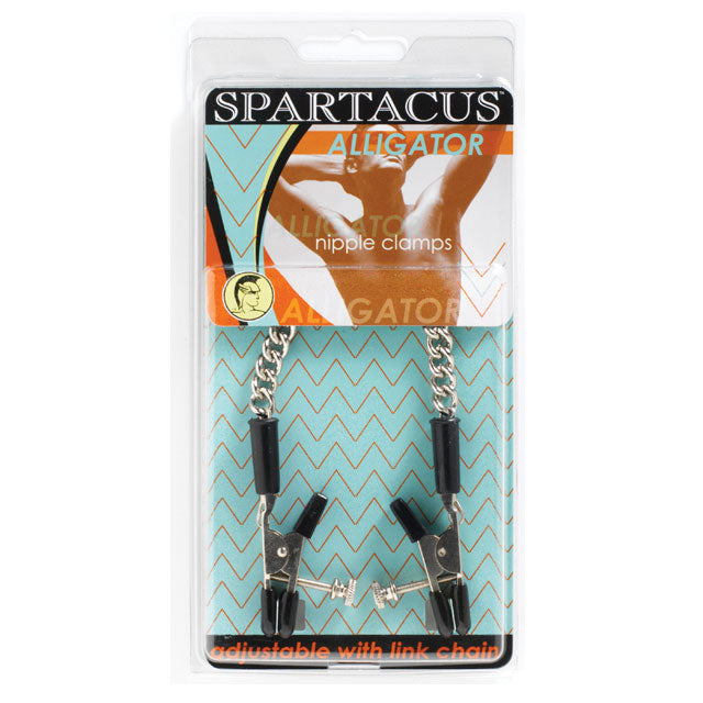 Spartacus Adjustable Nipple Clamps With Curved Chain