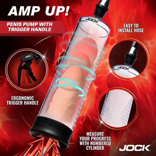 JOCK ADVANCED AMP UP PENIS PUMP W/TRIGGER HANDLE - CN1034