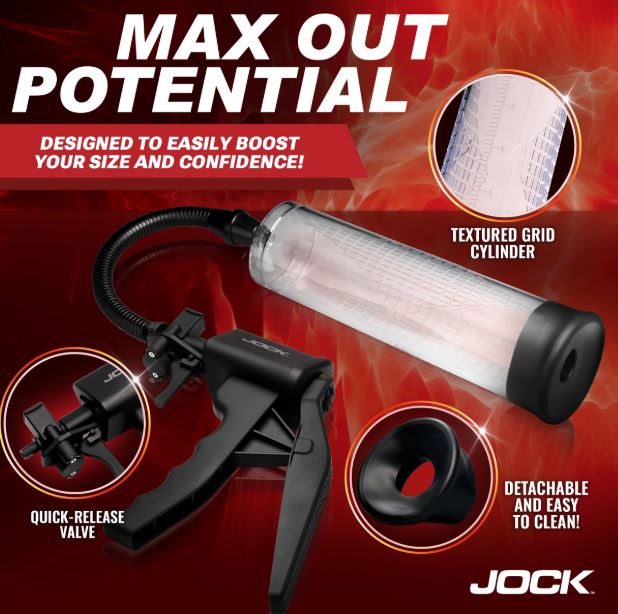 JOCK ADVANCED AMP UP PENIS PUMP W/TRIGGER HANDLE - CN1034