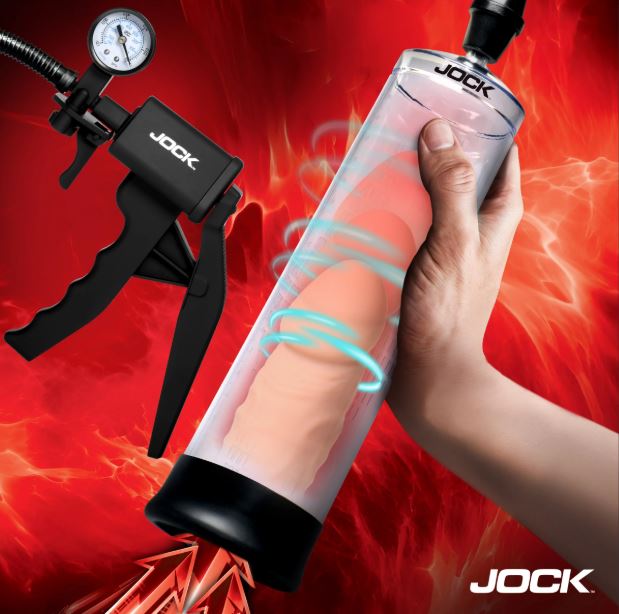 JOCK ADVANCED PUMP UP PENIS PUMP W/GAUGE &TRIGGER HANDLE - CN1035