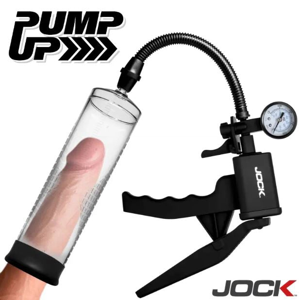 JOCK ADVANCED PUMP UP PENIS PUMP W/GAUGE &TRIGGER HANDLE - CN1035