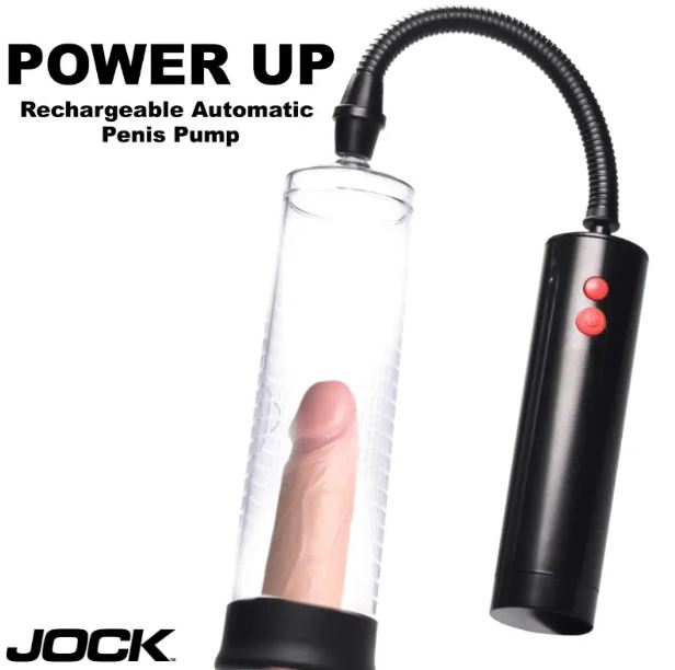 JOCK ADVANCED POWER UP RECHARG AUTOMATIC PENIS PUMP - CN1036