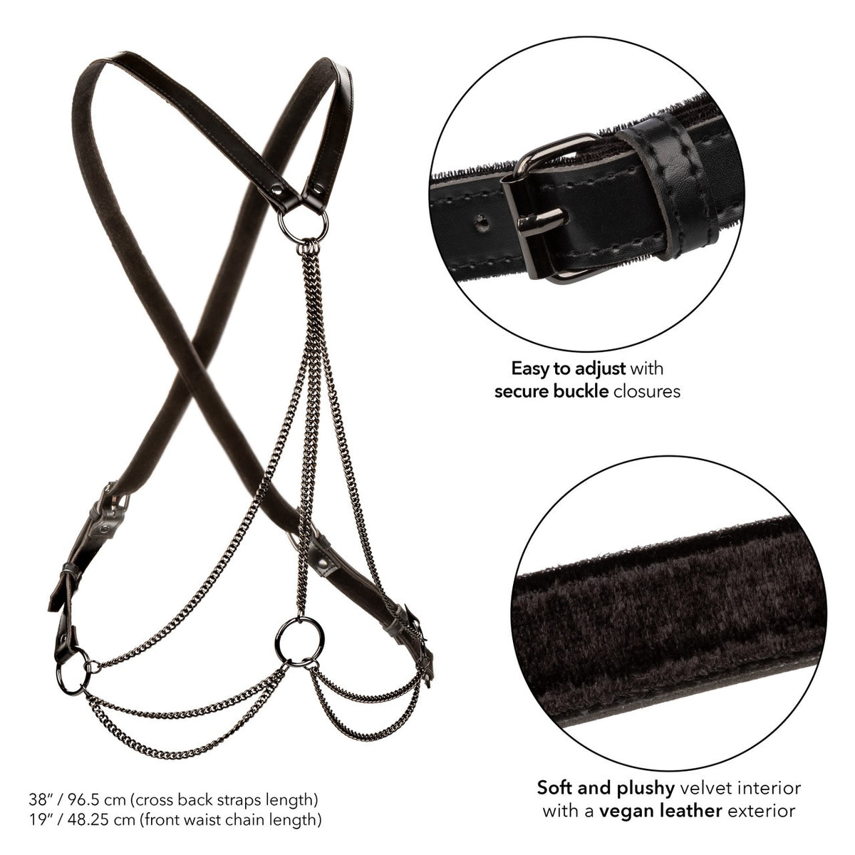 EUPHORIA MULTI CHAIN HARNESS PLUS SIZE - SE310121