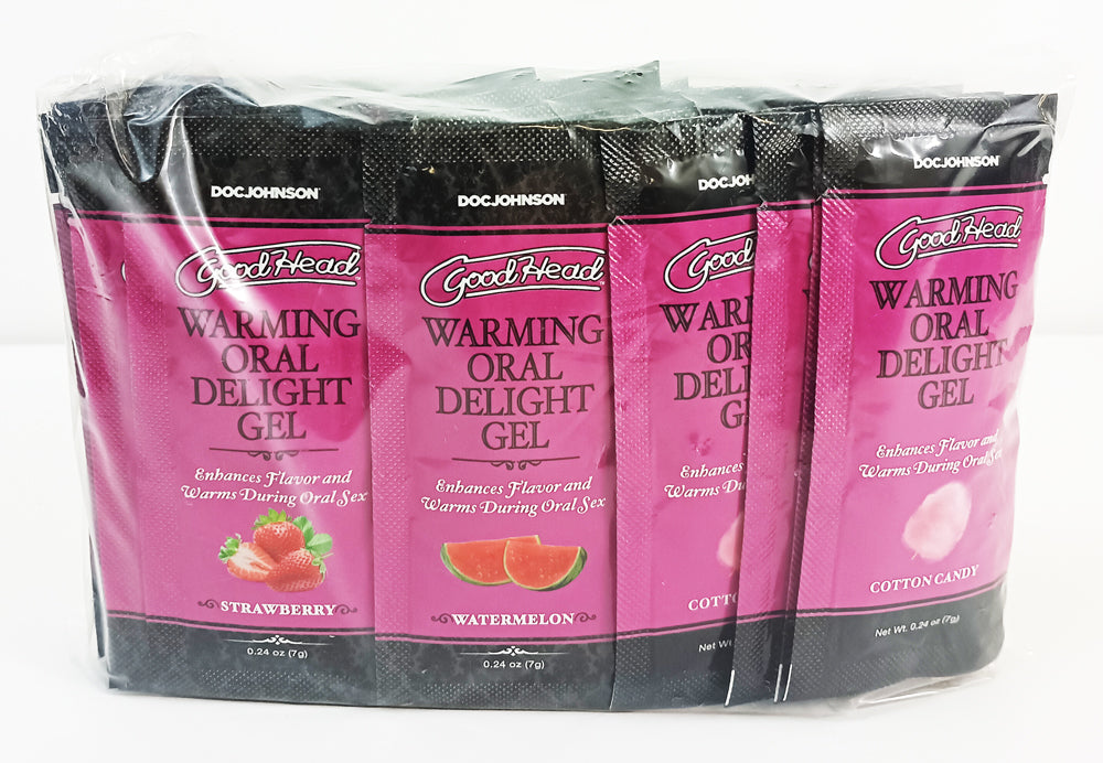 GOODHEAD WARMING ORAL DELIGHT GEL 48 ASST PCS 0.24 OZ