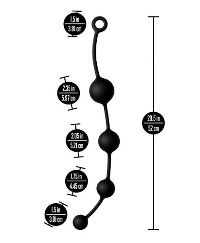 ANAL ADVENTURES PLATINUM X-LARGE ANAL BEADS - BN12515
