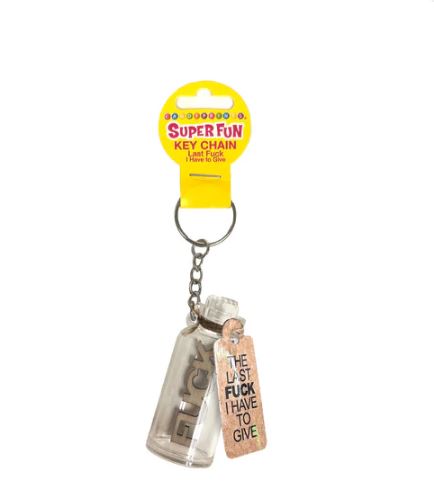 SUPER FUN KEY CHAIN LAST FUCK I HAVE TO GIVE JAR