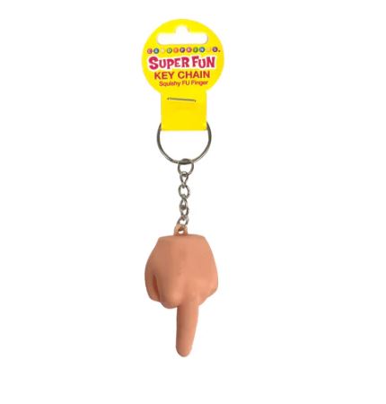 SUPER FUN KEY CHAIN SQUISHY FU FINGER