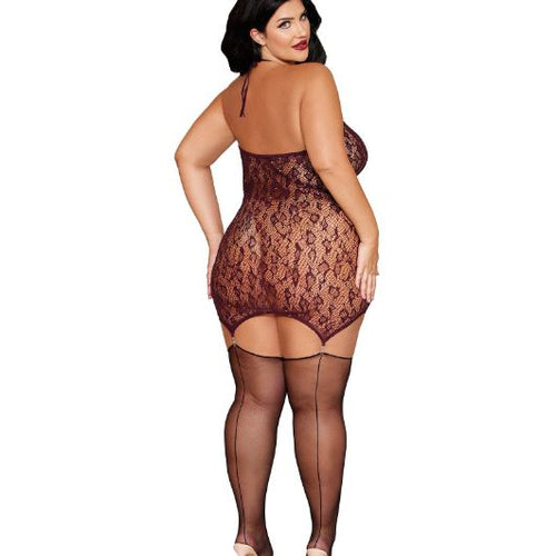 GARTER SLIP CHERRY LACQUER Q/S - DG13673CHRLCX