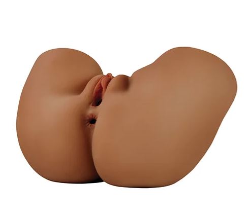 PDX ELITE SHAKE THAT ASS VIBRATING MEGA MASTURBATOR BROWN - PDRD63229