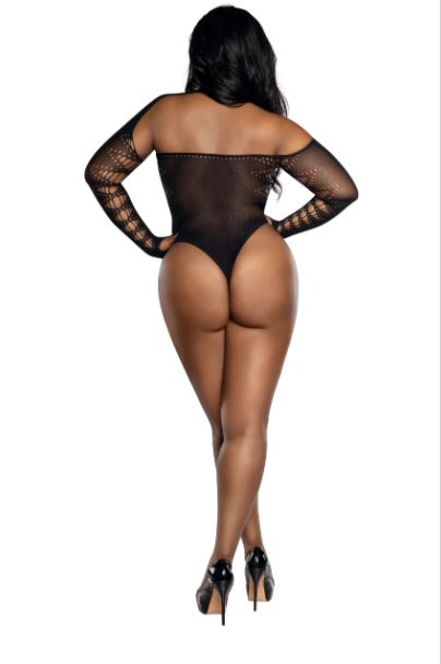 LONG SLV BODYSUIT BLK X/ - DG14019BLKX
