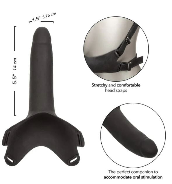 ACCOMMODATOR SILICONE DONG BLACK - SE151413