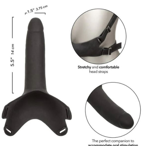 ACCOMMODATOR SILICONE DONG BLACK - SE151413