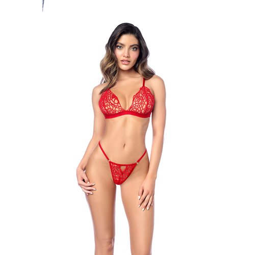 A two-piece set reimagined in a soft knit crochet fabric that beautifully hugs the skin. I