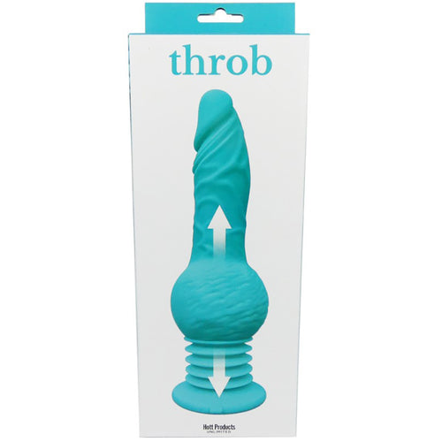 THROB THRUSTING DILDO W/ BALL & SUCTION CUP